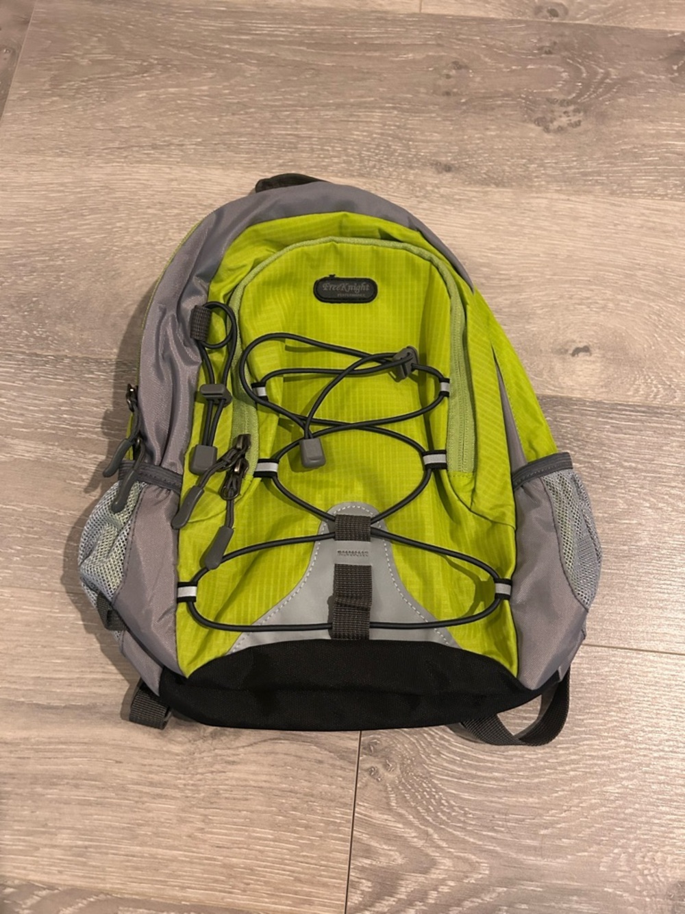 Outdoor Backpack in Lime Green and Gray